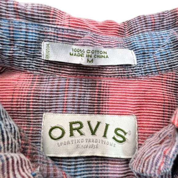 Orvis Men's Vintage Plaid Corduroy Button-Up Shirt M Multicolor - Picture 5 of 5